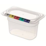 Пластик (Россия) Гастроемкость 1/9 h=100 мм. 176*108 мм. 0,9 л. п/п прозрачная  /1/18/