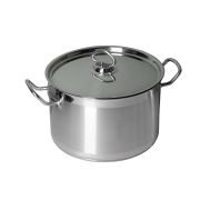 MGsteel Кастрюля 11,0 л. нерж. d=28 см. h=18 см. тройное дно с крышк. (индукция) MGsteel /1/