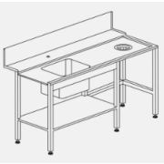 СТОЛ Д/ГРЯЗ.ПОСУДЫ DIHR T80 L