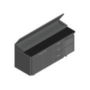 СТОЛ ДЛЯ ПИЦЦЫ HICOLD PZ1-113GN (1/3) КАМЕНЬ