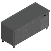 СТОЛ С ОХЛАЖД.ШКАФОМ HICOLD GN231/TN O