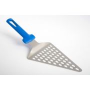 GI.METAL (Италия) Лопатка для пиццы треугольная 12,5*15 см. нерж. перфорир. ручка пластик Gimetal /1/4/