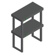 ПОЛКА ТЕПЛОВАЯ ДВУХЪЯРУСНАЯ HICOLD TP2-6/3