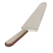 MGsteel Лопатка 26 см. изогнутая раб. часть 12,5*6 см. нерж. с дерев. ручкой MGsteel /1/144/