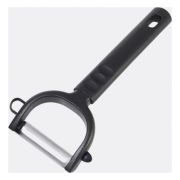 Fackelmann (Германия) Овощечистка 5/17 см. с плавающим лезвием, черная нерж. с пластик. ручкой FM /1/12/