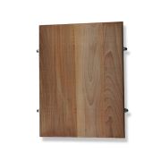 Доски (Россия) Доска разделочная бук 400*300*42 мм. с метал. стяж. /1/