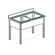 ВАННА МОЕЧНАЯ APACH CHEF LINE L2S126-54SH