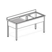 ВАННА МОЕЧНАЯ APACH CHEF LINE L2S166-54LWSH