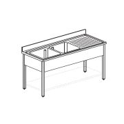 ВАННА МОЕЧНАЯ APACH CHEF LINE L2S186-54RW