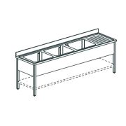 ВАННА МОЕЧНАЯ APACH CHEF LINE L3S187-55RWSH