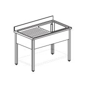 ВАННА МОЕЧНАЯ APACH CHEF LINE LS127-55LW