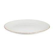 Bonna (Турция) Тарелка d=250 мм. Ретро коричневый край, форма Гурмэ Bonna /1/12/648/