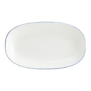 Bonna (Турция) Блюдо овальное 190*110 мм. Ретро синий край, форма Гурмэ Bonna /1/12/2304/