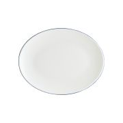 Bonna (Турция) Блюдо овальное 310*240 мм. Ретро синий край, форма Мув Bonna /1/6/582/