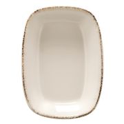 Bonna (Турция) Соусник 120*85 мм. 100 мл. h=30 мм., касалетка Ретро коричневый край, форма Гурмэ Bonna /1/12/3612/