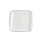 Bonna (Турция) Тарелка прямоуг. 270*250 мм. без полей Ретро синий край, форма Мув Bonna /1/6/624/