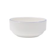 Bonna (Турция) Салатник d=120 мм. 350 мл. h=53 мм. штабелир. Ретро синий край (тарелка подст.70714), форма Банкет Bonna /1/12/720/