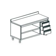 СТОЛ ПРОИЗВОДСТВЕННЫЙ ЗАКРЫТЫЙ С 3-Х СТОРОН APACH CHEF LINE LWC716SH2UDR