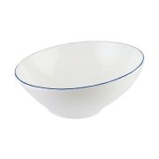 Bonna (Турция) Салатник d=160 мм. 350 мл. h=55/75 мм. скошенный край Ретро синий край (тарелка подст.70714), форма Ванто Bonna /1/12/552/