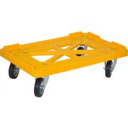 Россия Тележка для ящиков 600*400 мм. до 200 кг. желтая /1/50/