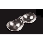 3D Glassware (Турция) Менажница 2-х секц. 250*110 мм. стекло 3D /1/12/ АКЦИЯ