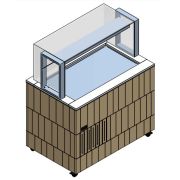 СТОЛ ШВЕД.ОХЛАЖД.ОСТРОВ. ENOFRIGO DOGE SERVITO PRF 1000 СВЕТ.ДУБ