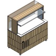 СТОЛ ШВЕД.ОХЛАЖД.ПРИСТЕН ENOFRIGO DOGE WALL QPRF 1400 ВЕНГЕ