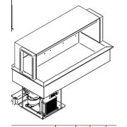 ПРИЛАВОК ХОЛОД. ENOFRIGO DOGE SERVITO 1400 RF ВСТРАИВАЕМЫЙ