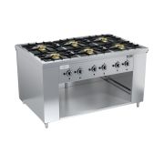 ПЛИТА ГАЗОВАЯ РЕСТОРАННАЯ ВУЛКАН-HEIDEBRENNER ПРГ-IIА-6 MAXI с двухстор. управлением АРТ.8231