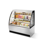 ВИТРИНА КОНДИТЕРСКАЯ VETE OFT 90 БЕЛЫЙ ГЛЯНЕЦ/ШЛИФОВАННАЯ НЕРЖАВЕЙКА