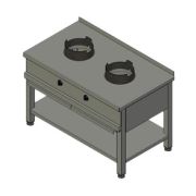 ПЛИТА ГАЗОВАЯ ВУЛКАН-HEIDEBRENNER KSW 02  WOK АРТ.8785