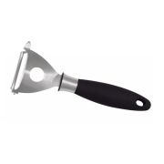 Icel (Португалия) Овощечистка 5/17 см. с плавающим лезвием, черная нерж. с прорезин. ручкой Icel /1/4/