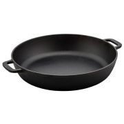 Чугун (Россия) Сковорода d=32 см. h=7 см. 4,5 л. чугун глубокая с 2 ручками /1/2/