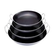 Сковорода для паэльи d20см h4см с 2-мя ручками, на 1 порци., голубая сталь 1мм "La Lyonnase" 5023.20