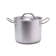 MGsteel Кастрюля  2,8 л. нерж. d=18 см. h=14 см. тройное дно с крышк. (индукция) MGsteel /1/