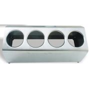 Диспенсер для емкостей для столовых приборов 4 отв., одна линия, нерж.сталь FCH41