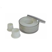 Набор резаков "Круг рифленый" 9 шт, d 2-10см, пластик 4307.00