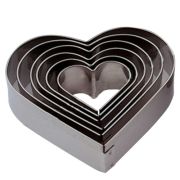 Набор резаков "Сердце" 9шт., нерж.сталь CUT7L9