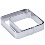 Форма кондитерская "Квадрат" 14х14см h2см, нерж.сталь X141420