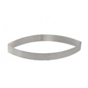 Форма кондитерская "Лист" 12х5см h2см, перфорированный борт, нерж.сталь 3099.70