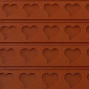 Коврик силиконовый рельефный "Сердце" 60х40см, h3см RELIEF 9