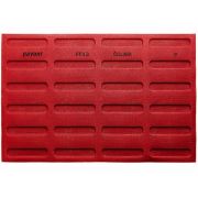 Форма силик. д/вып. "FORMASIL Эклер" 125х25мм h5мм, перфорированный, 24 ячейки FF13