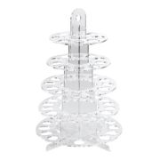 Подставка для "Macarons" 5 ярусов, d28см h43см, пластик, прозрачная AG07701