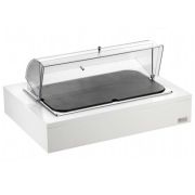 Поднос для сыра GN1/1 с крышкой Roll-Top, на дерев.подставке, цвет белый 511B0940