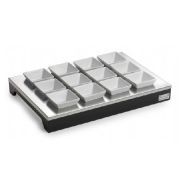 Поднос сервировочный 46х32см h5,5см, для салатников, на дерев.подставке 51270212