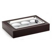 Поднос сервировочный для 3-х кувшинов, с хладогентом, на дерев.подставке венге 51131A00