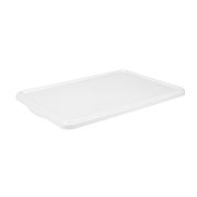 Пластик (Россия) Крышка для контейнера для теста 665*440*28 мм. (-20/+70), белая, полипропилен (конт. 59356) /1/6/